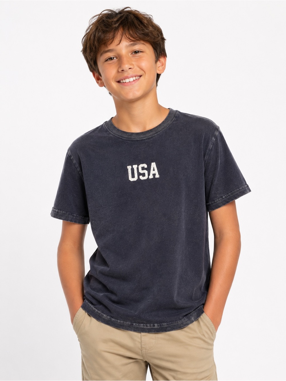 Old Navy Boys Oversized USA Graphic T-Shirt - Picture 3 of 3